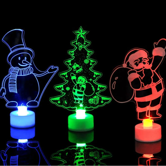 Festive Holiday LED Figurine Ornament