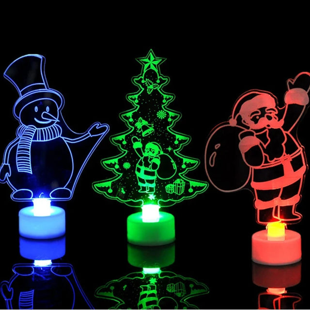Festive Holiday LED Figurine Ornament