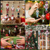 Wooden Nutcracker Holiday Decor Set