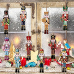 Wooden Nutcracker Holiday Decor Set