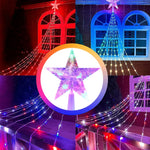 Star Waterfall Christmas String Lights